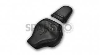 Fit For Royal Enfield Super Meteor 650 Touring Front and Rear Seat Black Color Fit For Royal Enfield Super Meteor 650 Touring Front and Rear Seat Black Color